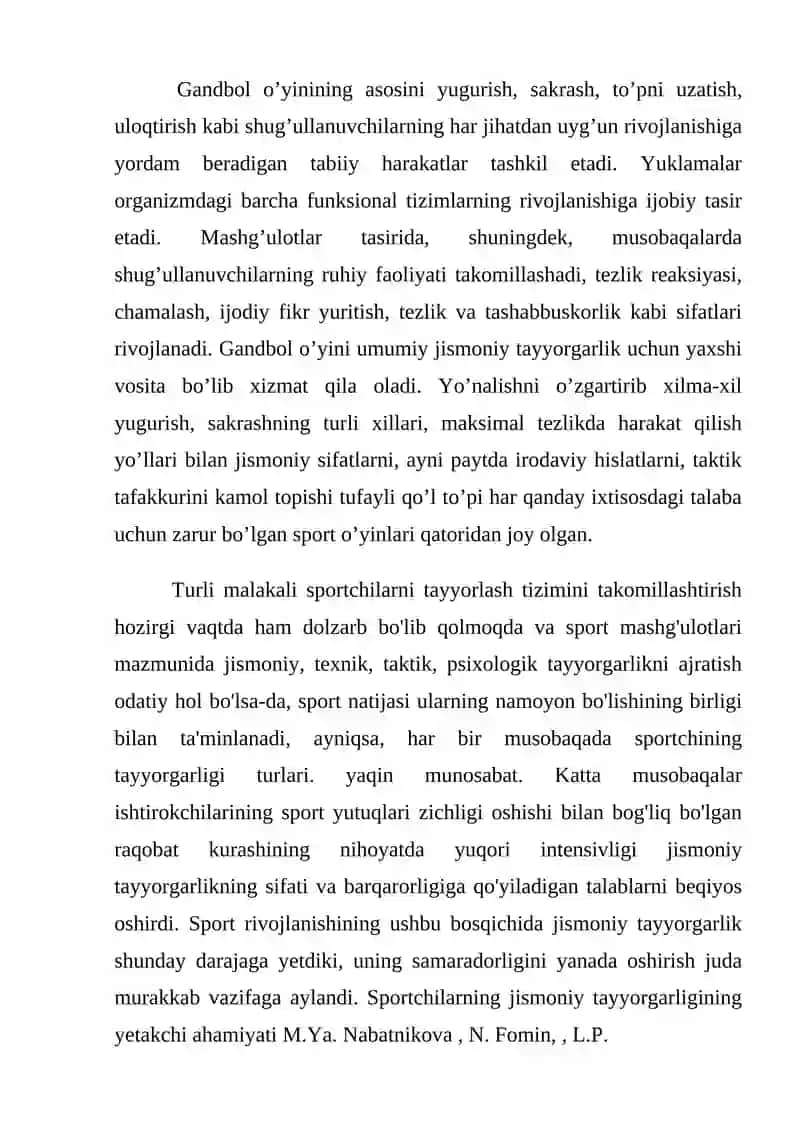 Gandbol o'yini tarixi va rivojlanishi 3