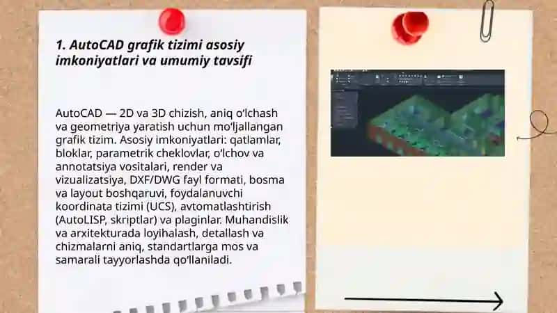 AutoCAD grafik tizimi 3