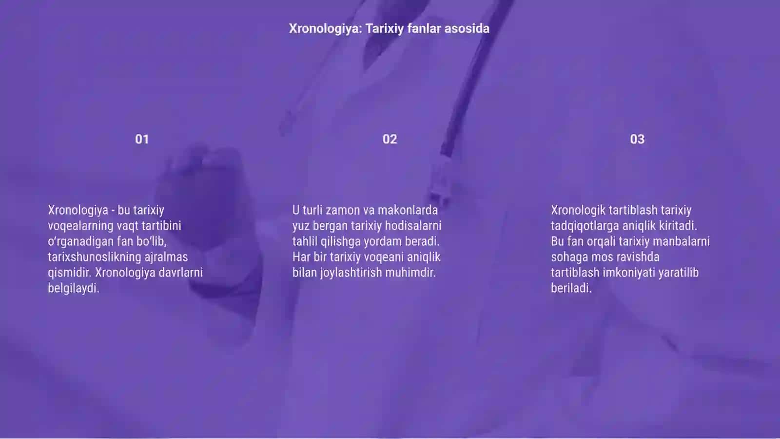 Xronologiyaning tarix sohasini organishi 3