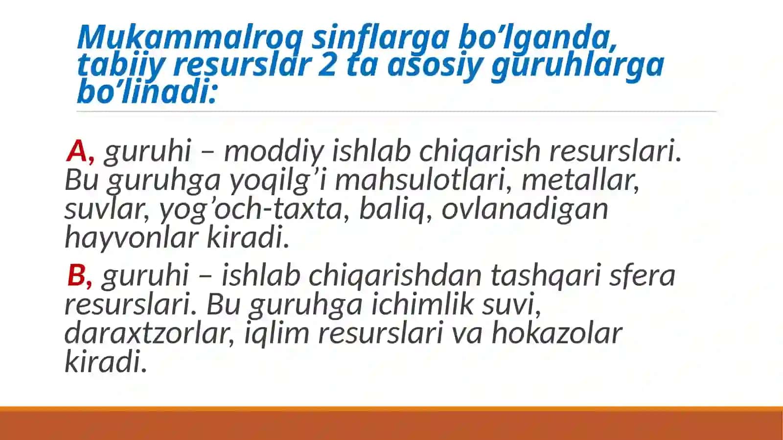 Tabiiy resurslardan oqilona foydalanish 3