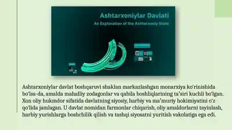 Ashtarxoniylar davrida davlat boshqaruvi 3