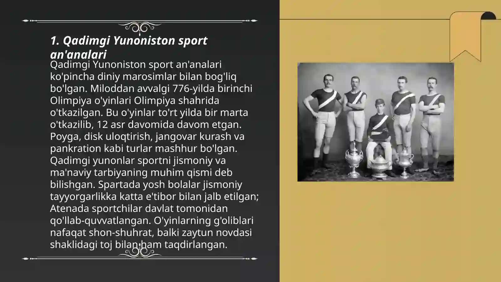 Qadimgi Yunoniston sport an'analari 3