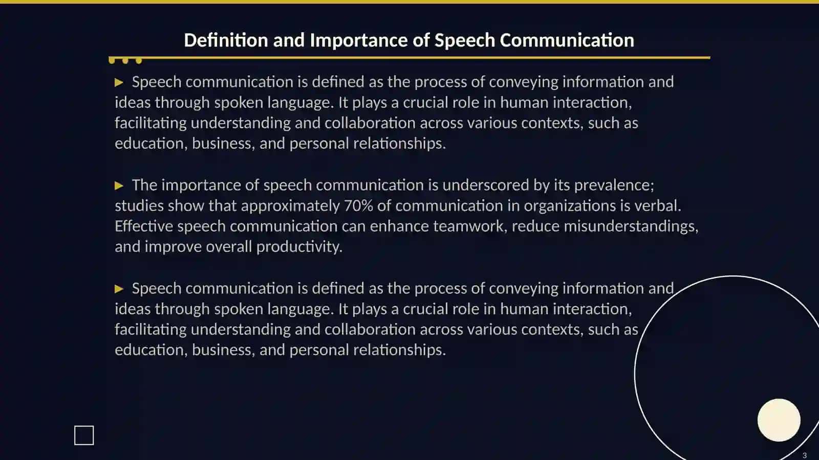 Forms of Speech Communication 3