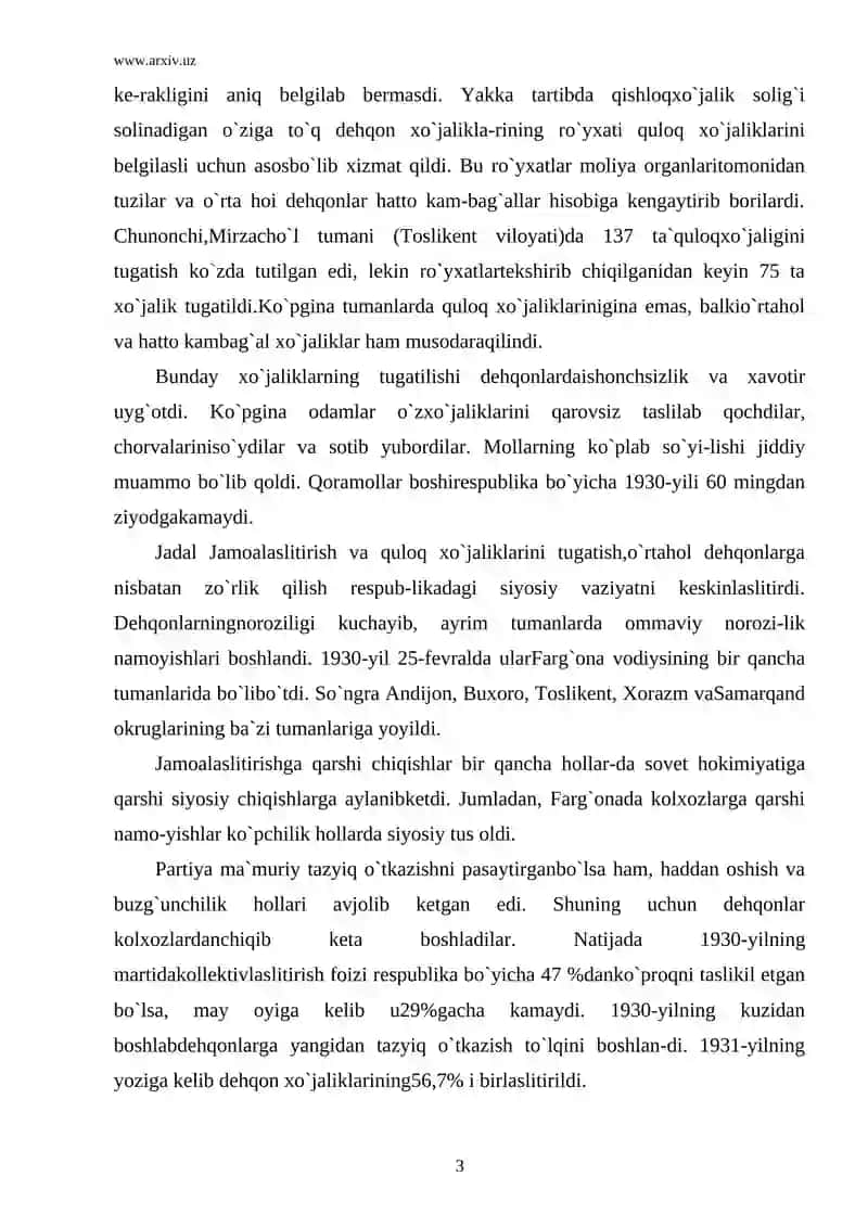 O`zbekistonda yoppasiga jamoalashtirish 3