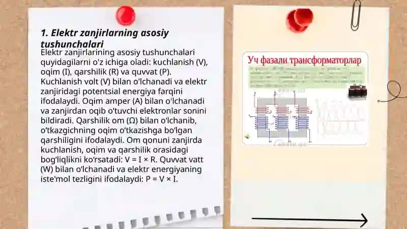 Elektr zanjirini ishlash rejimi 3