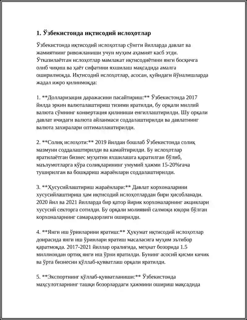 O'ZBEKISTON MUSTQALI TARAQQIYOT YO'LIDA 3