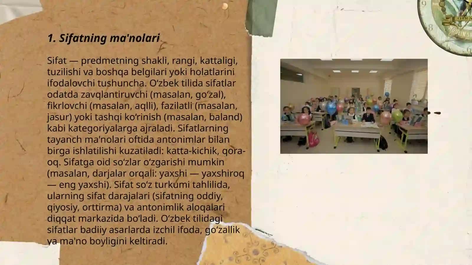 Sifat soʻz turkumi 3