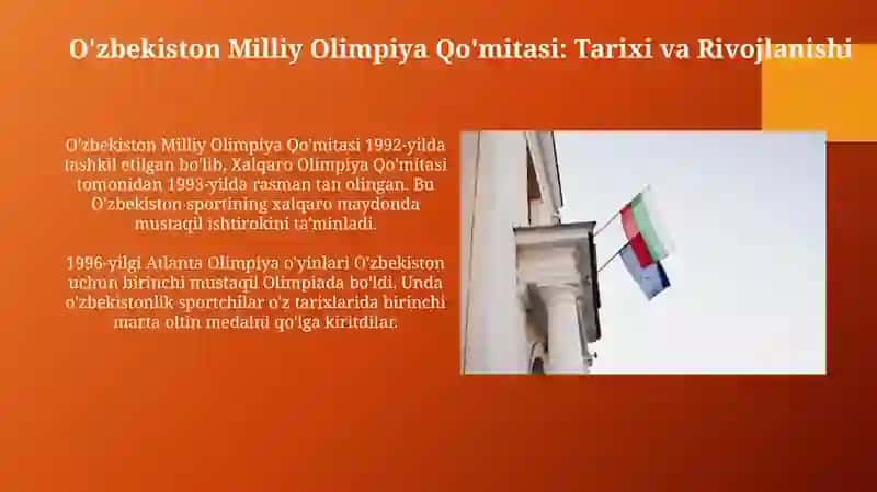 O'zbekiston Milliy Olimpiya Qo'mitasi: Tarixi va Rivojlanishi 3