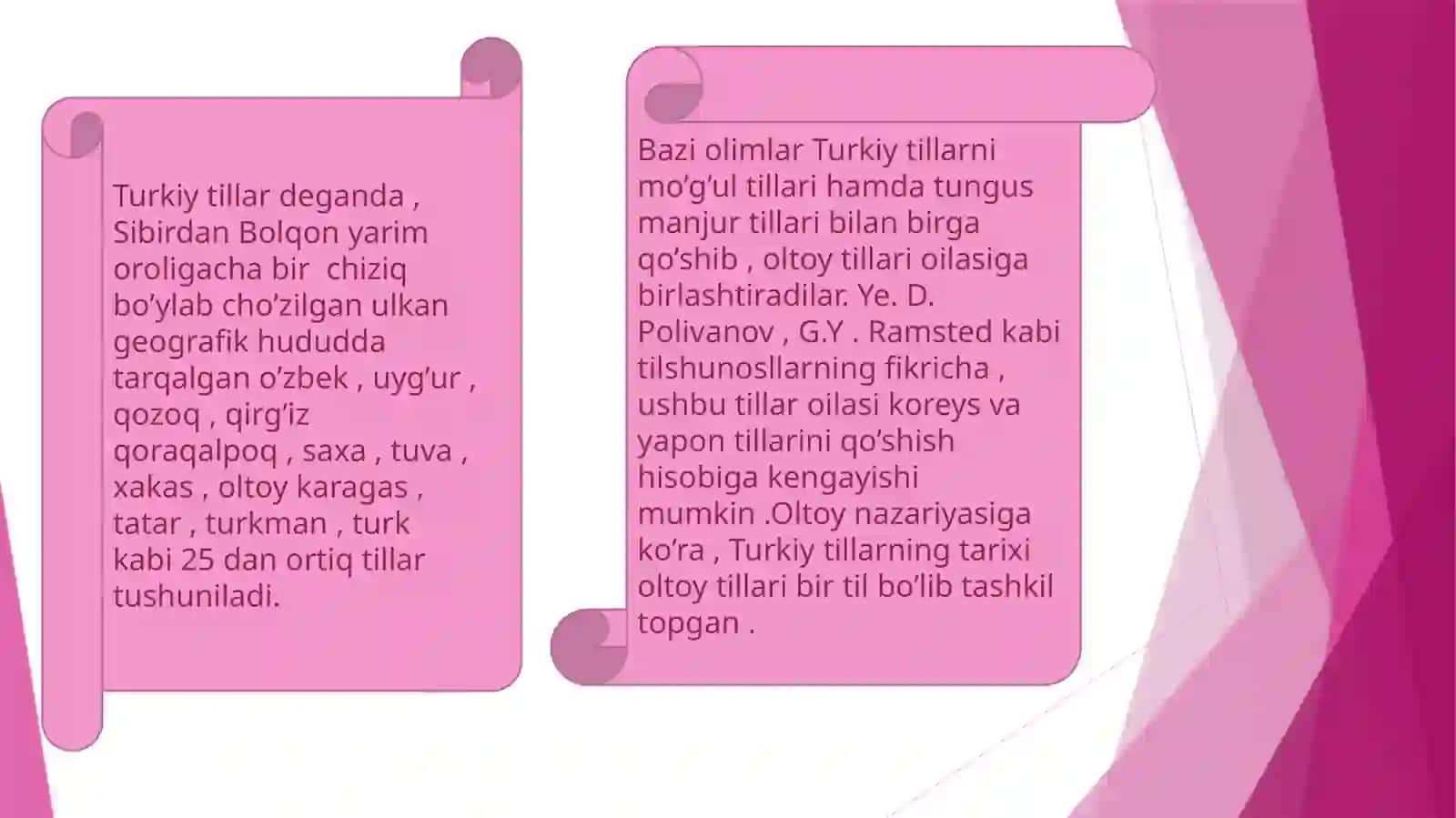 Rus turkologlarining turkiy tillarga oid tasnifi 3