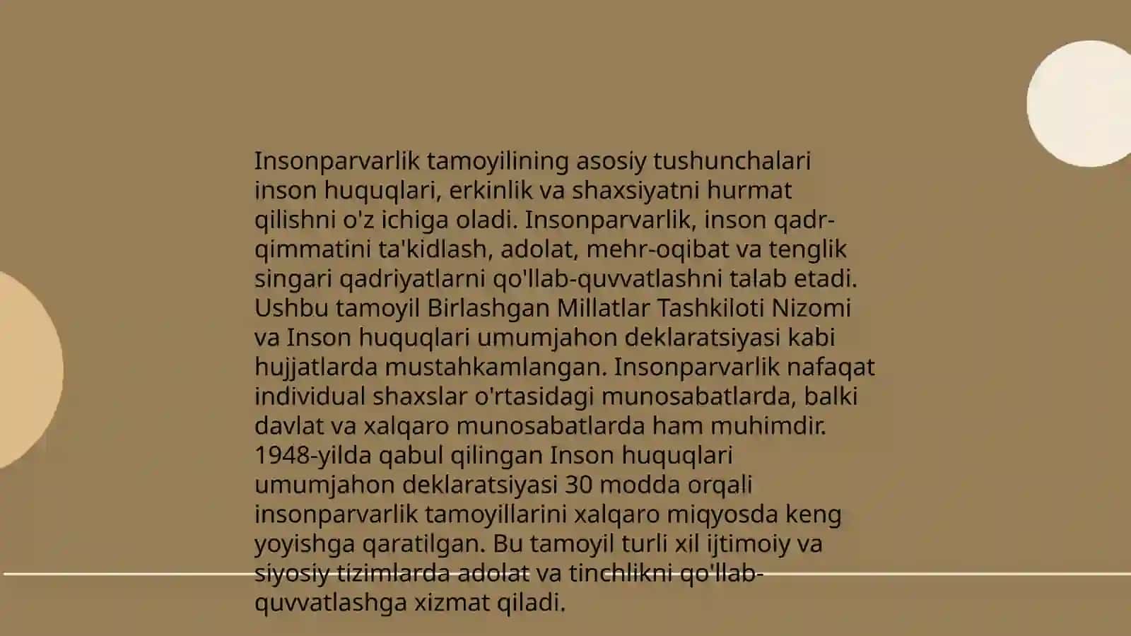 Insonparvarlik tamoyili 3