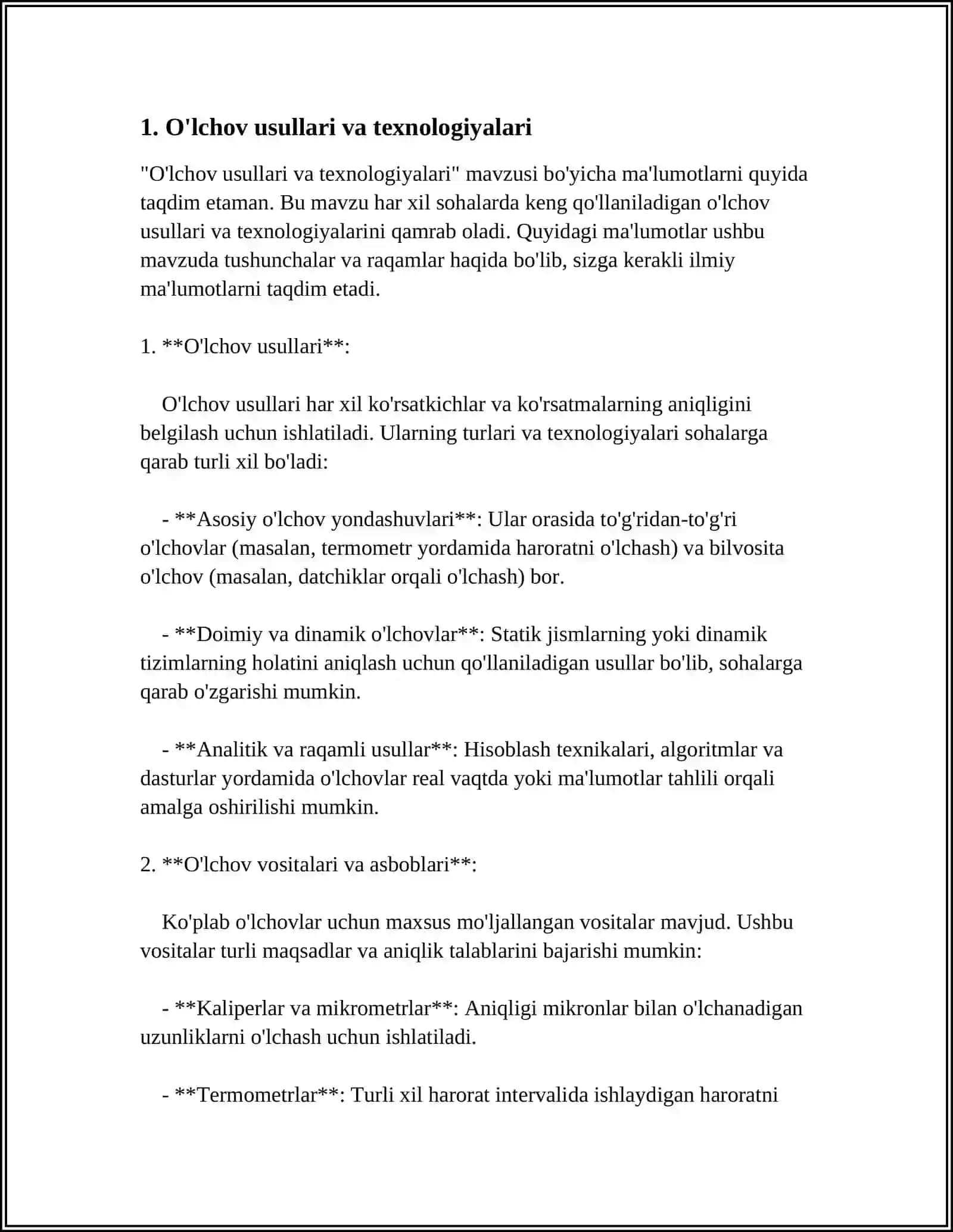 METROLOGIK USULLAR 3