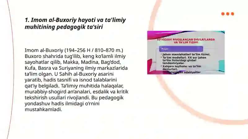 Imom al-Buxoriyning pedagogik qarashlari 3