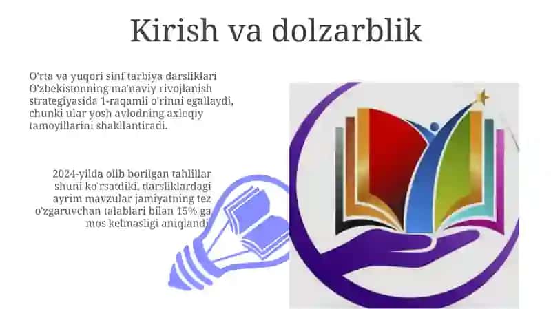 O'rta va yuqori sinflarda tarbiya darsliklarning tahlili 3
