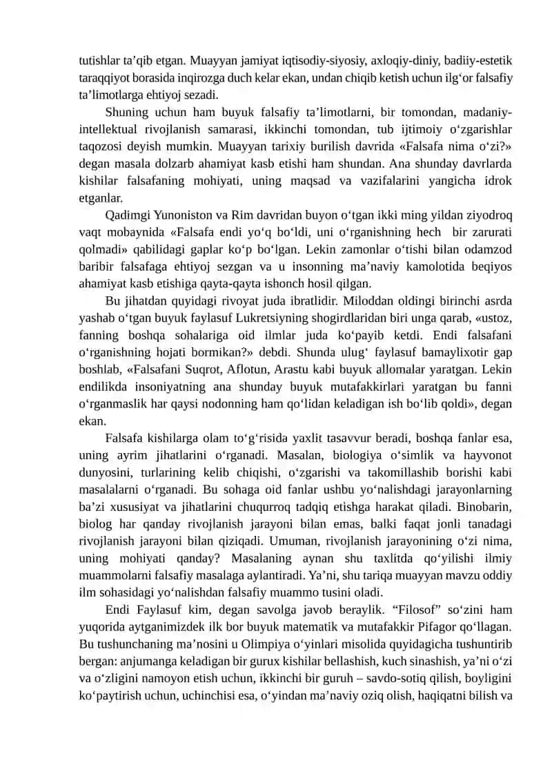 MAVZU. FALSAFANING FAN VA DUNYOQARASHGA DOIR MOHIYATI 3
