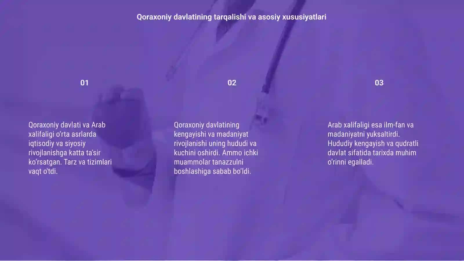 Qoraxoniy davlati va Arab xalifaligi 3