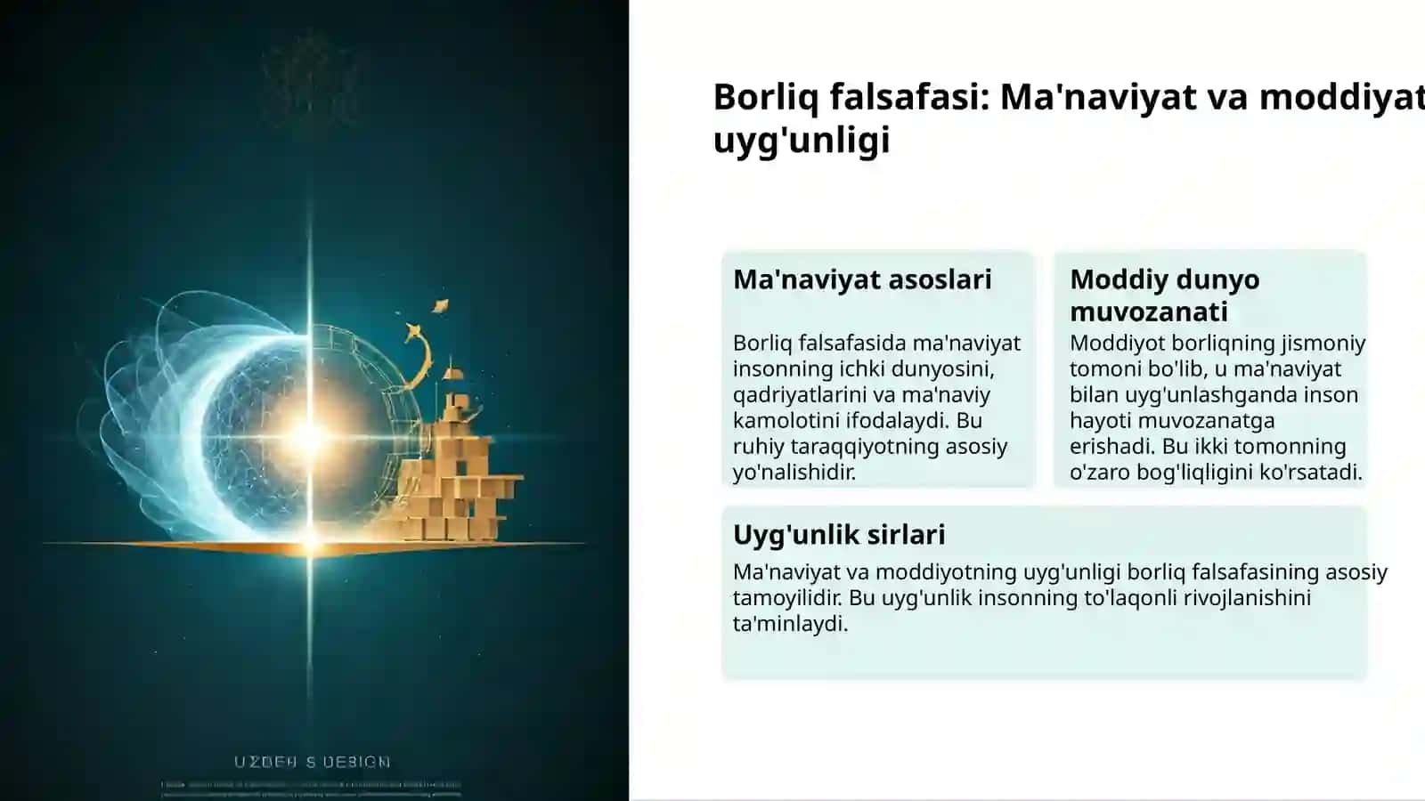 Borliq falsafasi: Hayot va Ma'naviyat 3