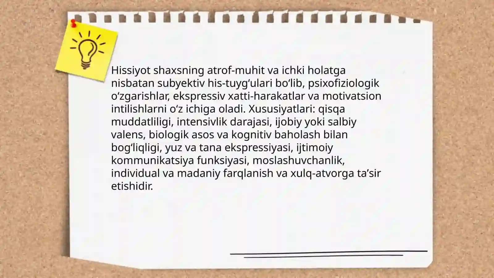 Shaxsning Hissiy- idoraviy va Motivatsion sohasi Hissiyot 3