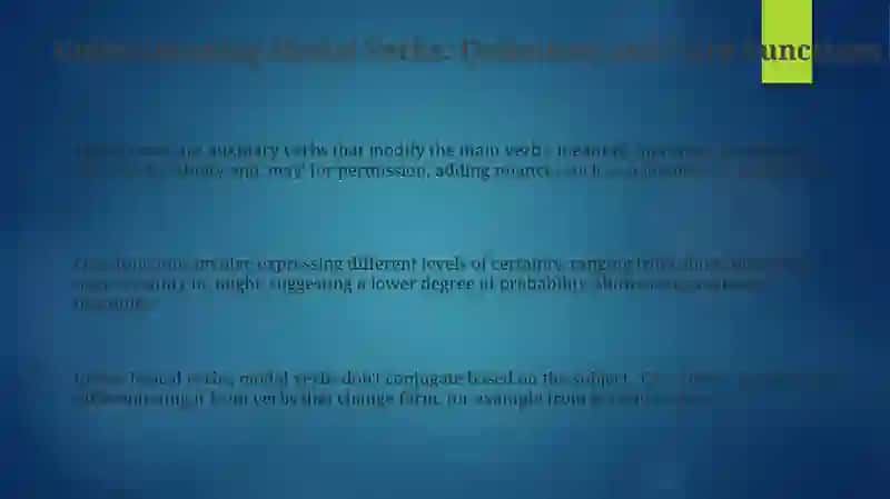 Modal Verbs 3