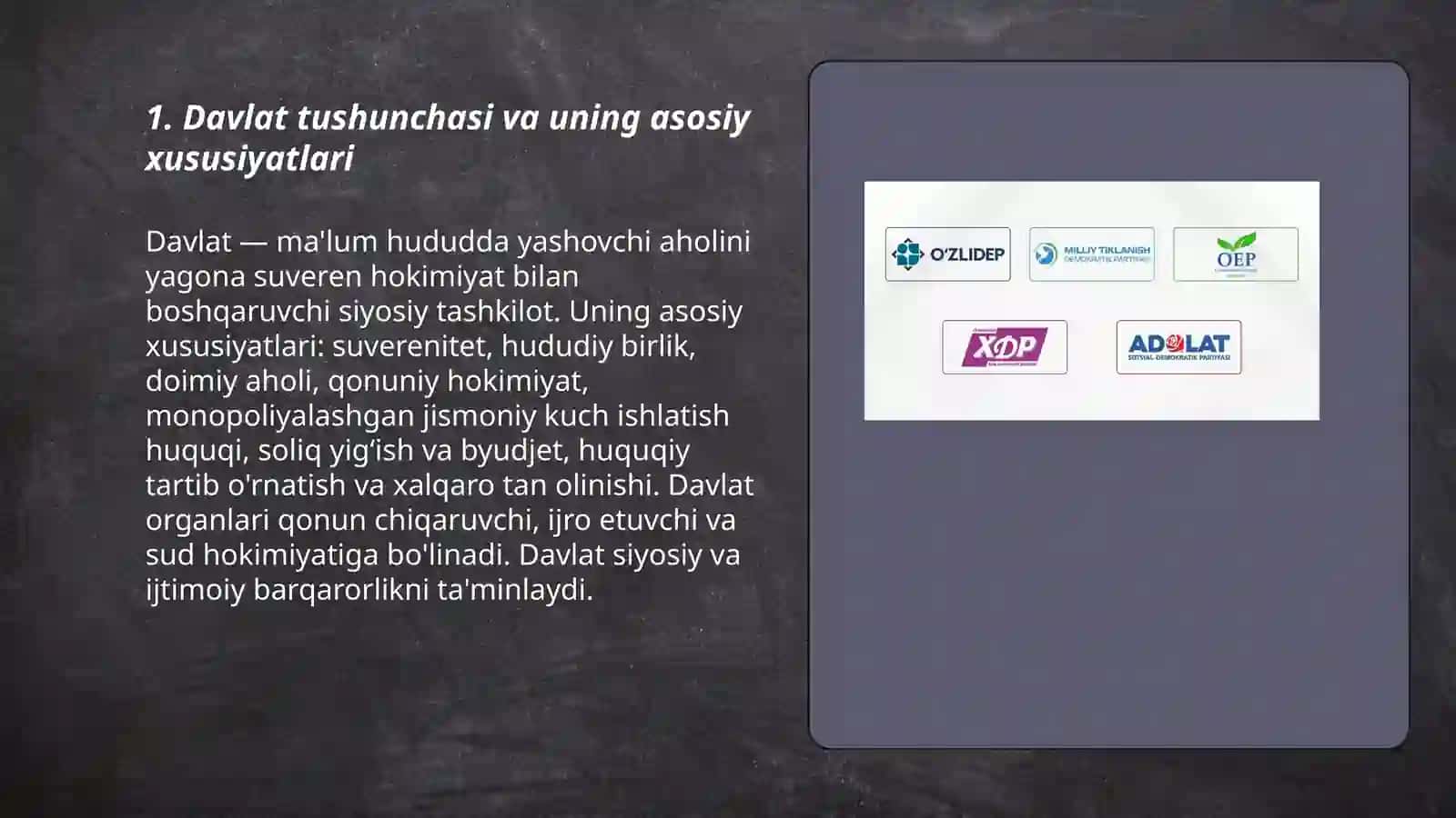 Davlat va siyosiy partiyalar 3