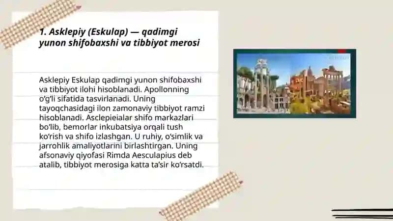 Tibbiyotda lotin- yunon mifologiyalari 3