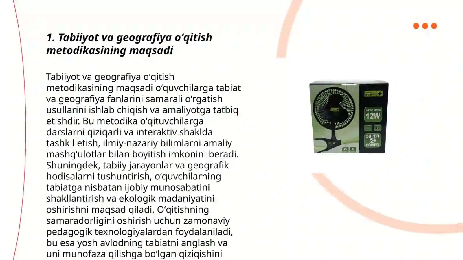 Tabiiyot va geografiya oʻqitish metodikasi 3