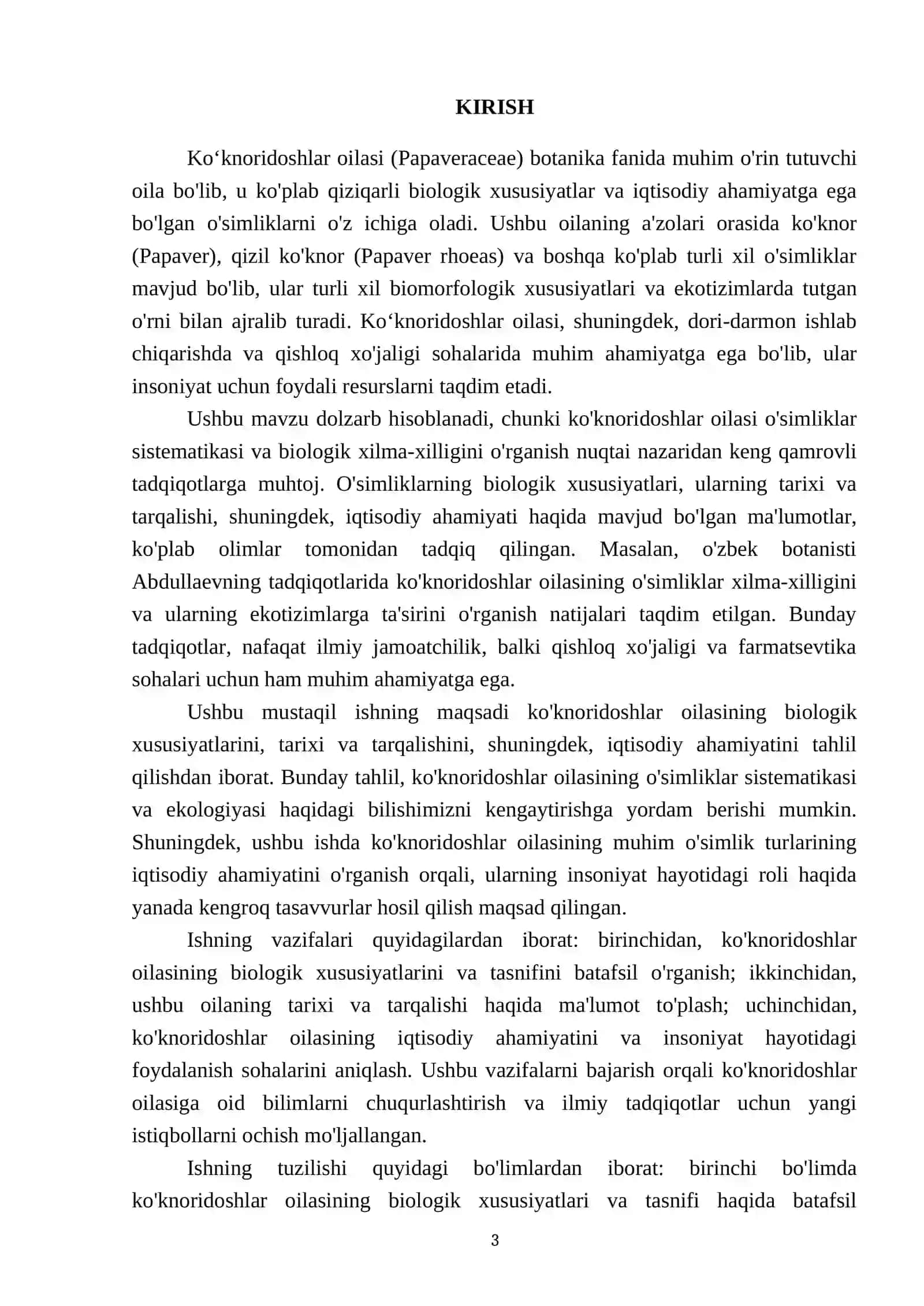 Koʻknoridoshlar oilasi 3