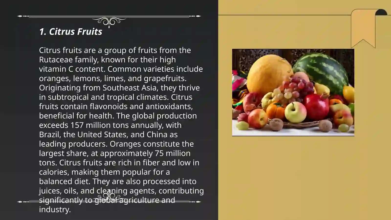 Types of fruits 3