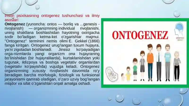 Inson psixikasining ontogenezi 3
