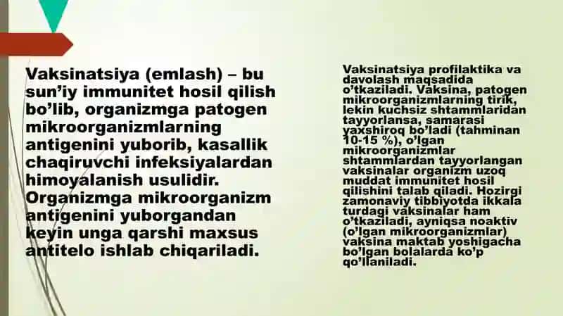 Emlash kalendari rejasini tuzish asoslari 3
