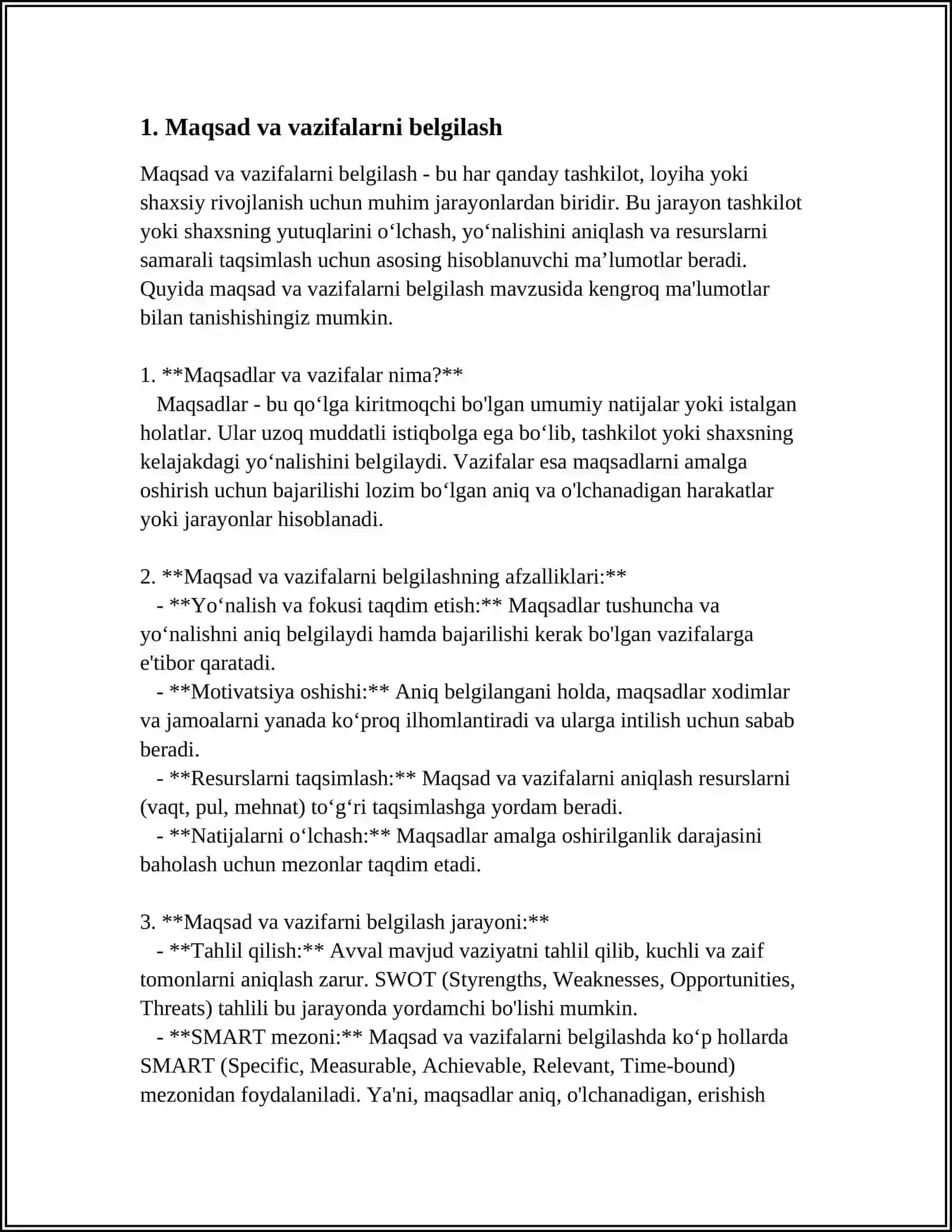 TAYM MENJMENTI O'QISH VA ISHDA VAQTNI SAMARALI BOSHQARISH USULLARI 3