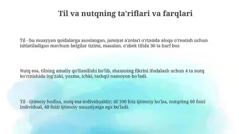 Til va nutq haqida tushuncha 3