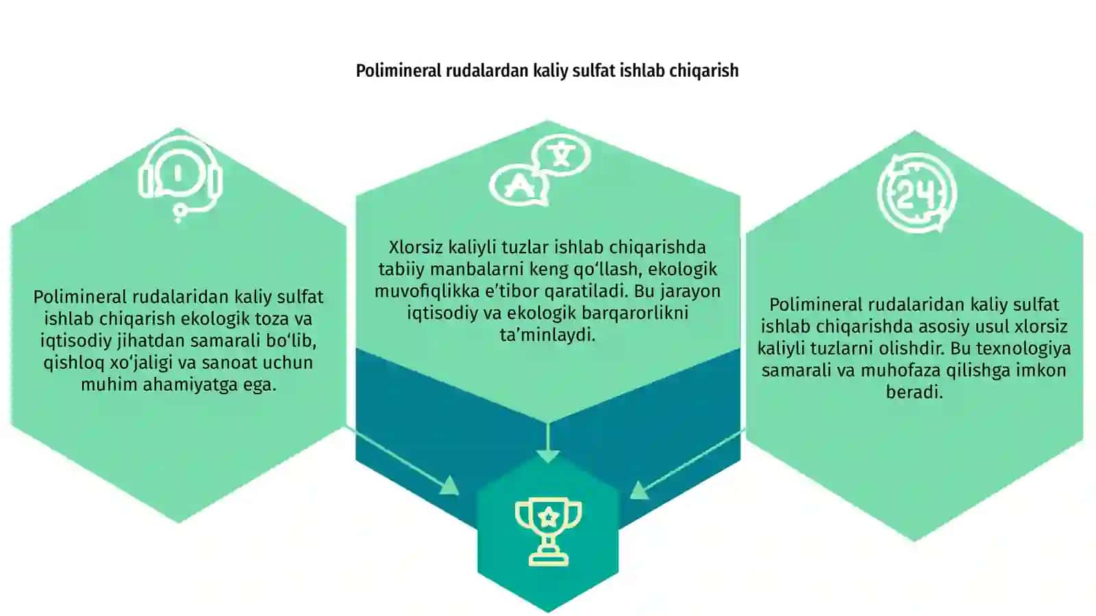 Polimineral rudalardan kaliy sulfat olish 3