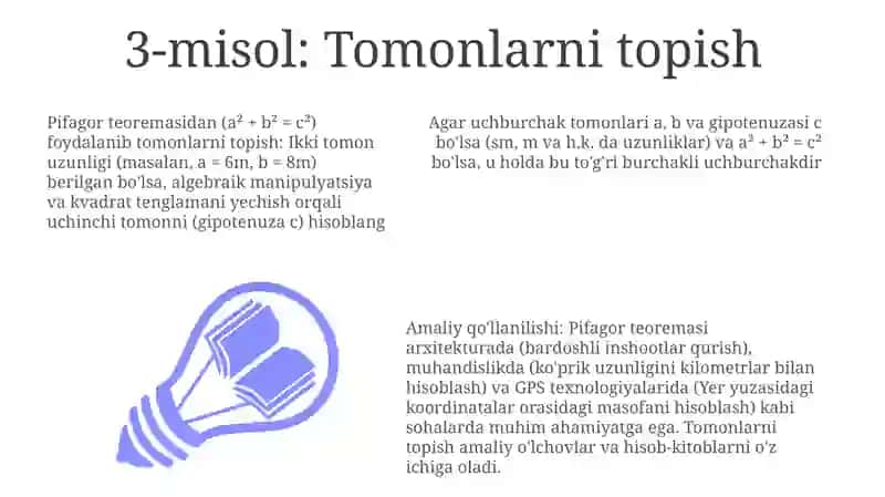 Pifagor teoremasiga teskari teorema 3