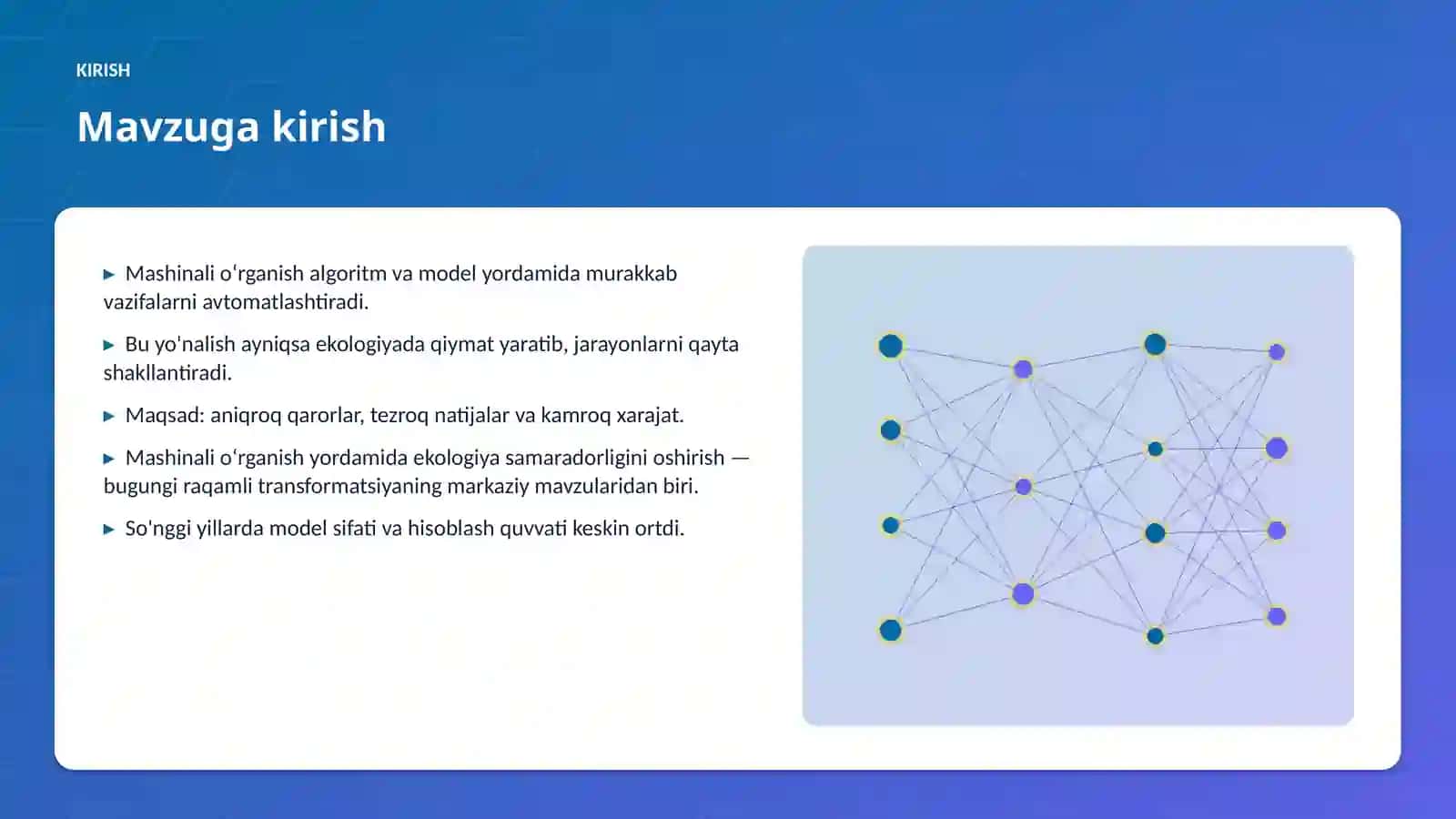 Mashinali oʻrganish yordamida ekologiya samaradorligini oshirish 3