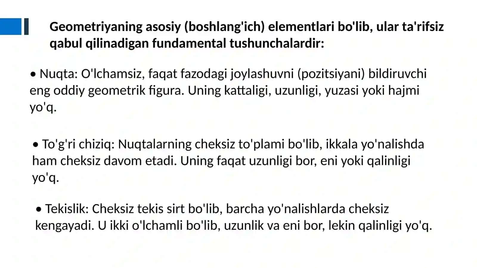 Geometriya Elementlari 3