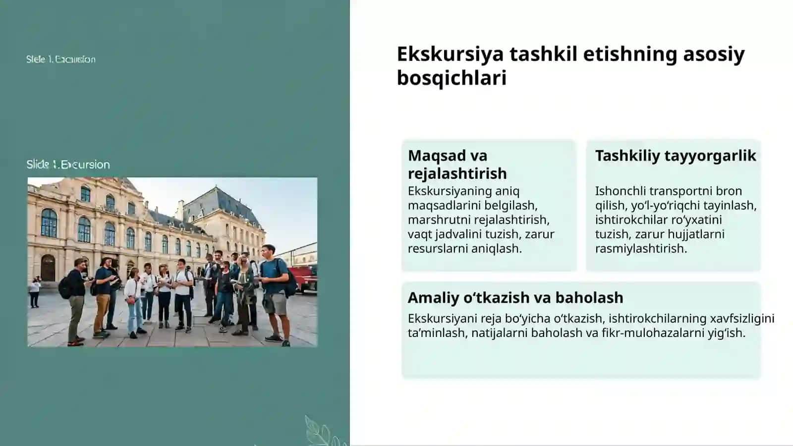 Biologik ekskursiyalar: ta'lim va tarbiya 3