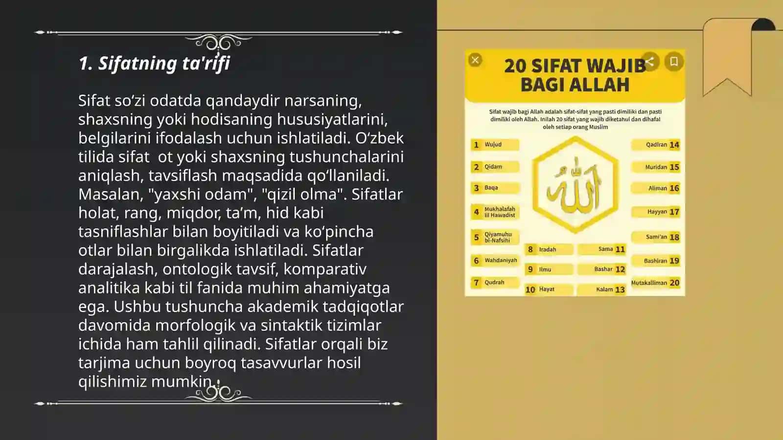 Sifat sòz turkumi 3