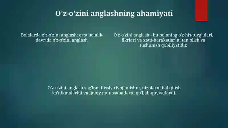 Ilk Bolalik Davrida Oz Ozini Anglash 3
