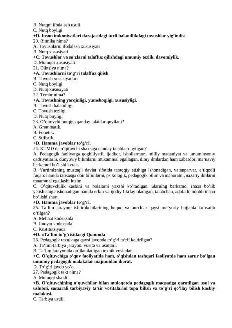Pedagogik mahorat fanidan yakuniy savollar 3