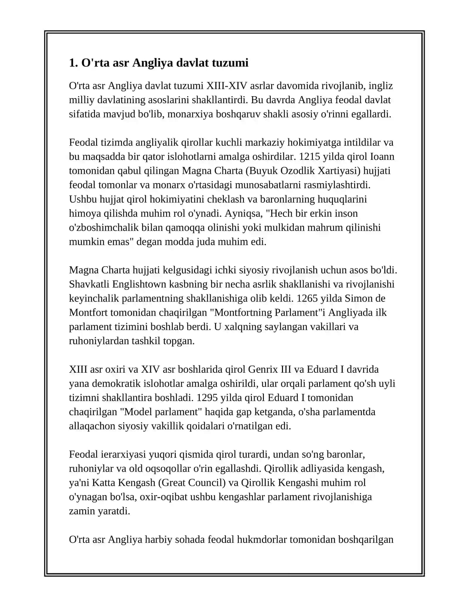 O’RTA ASR ANGLIYA DAVLATI VA HUQUQI 3
