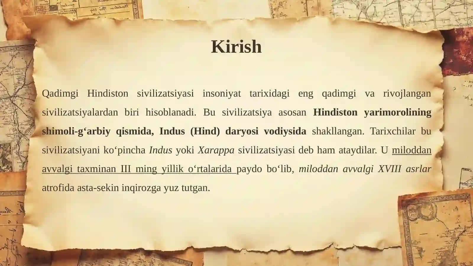 Qadimgi Hindiston sivilizatsiyasi 3