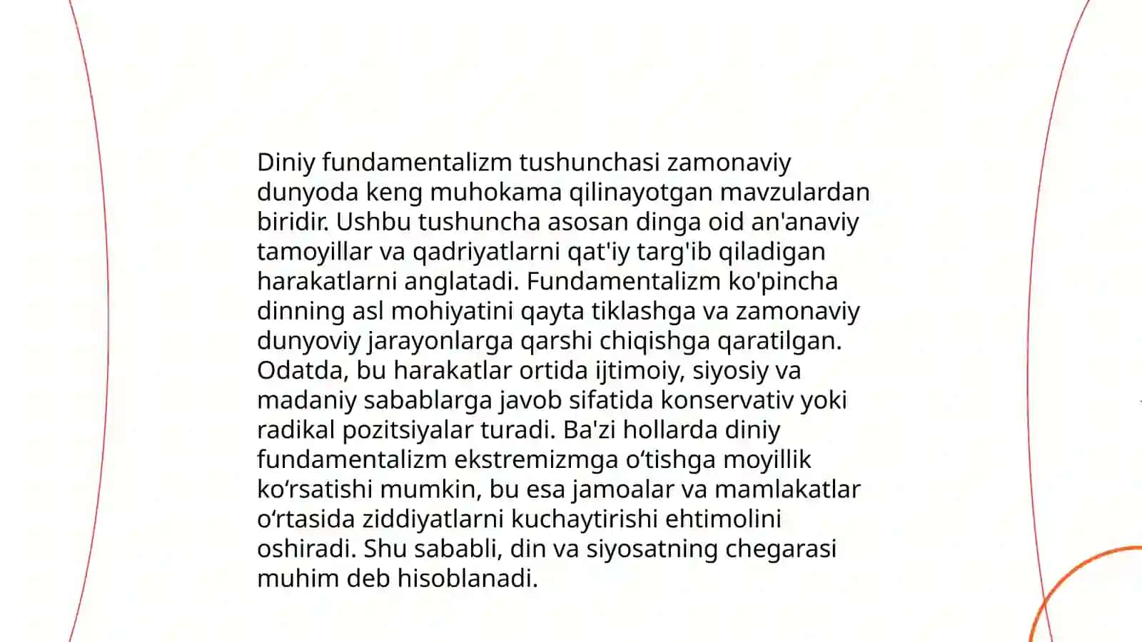 Diniy fundamentalizm va terrorizmning tarixi va yoʻnalishlari 3