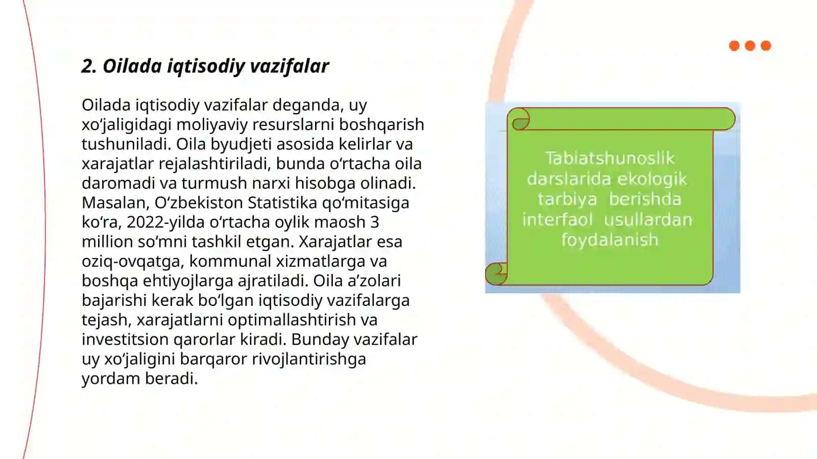 Oilada iqtisodiy vazifalar 3