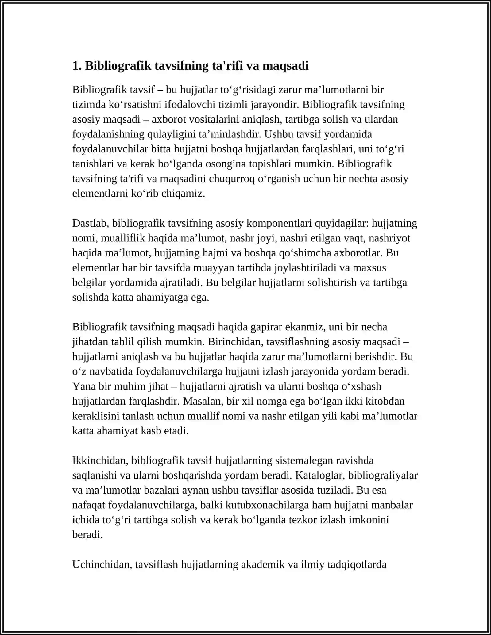 BIBLIOGRAFIK TAVSIF TUZISH QOIDALARI 3