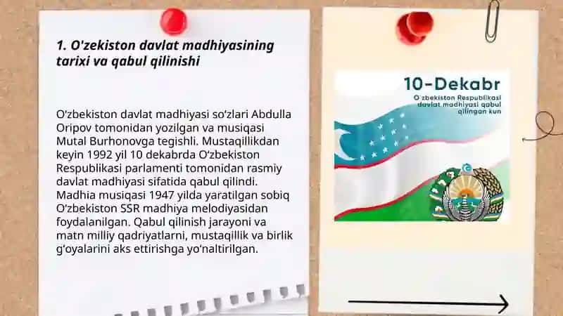 O'zekiston davlat madhiyasi 3