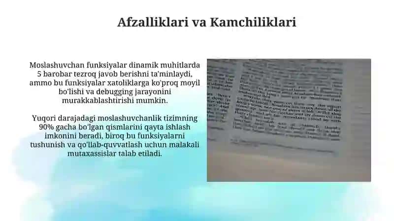 Moslanuvchan funktsiyalar 3