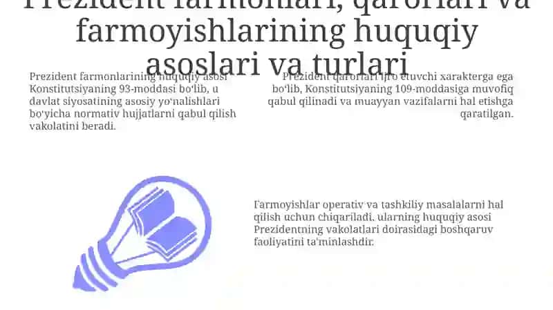 Prezident farmonlari va qarorlari 3