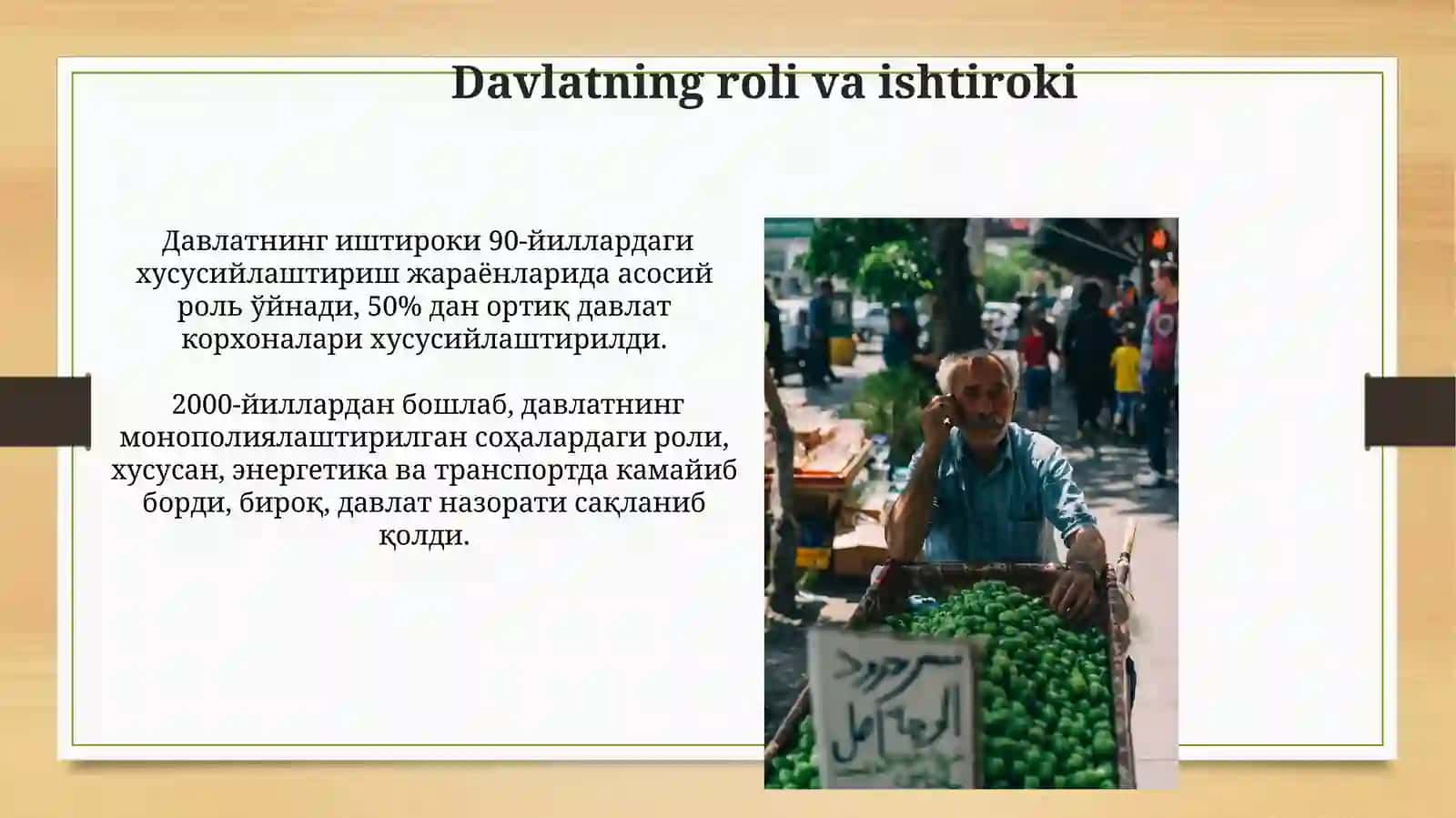 O'zbekistonda Bozor Iqtisodiyotiga O'tish Modeli 3