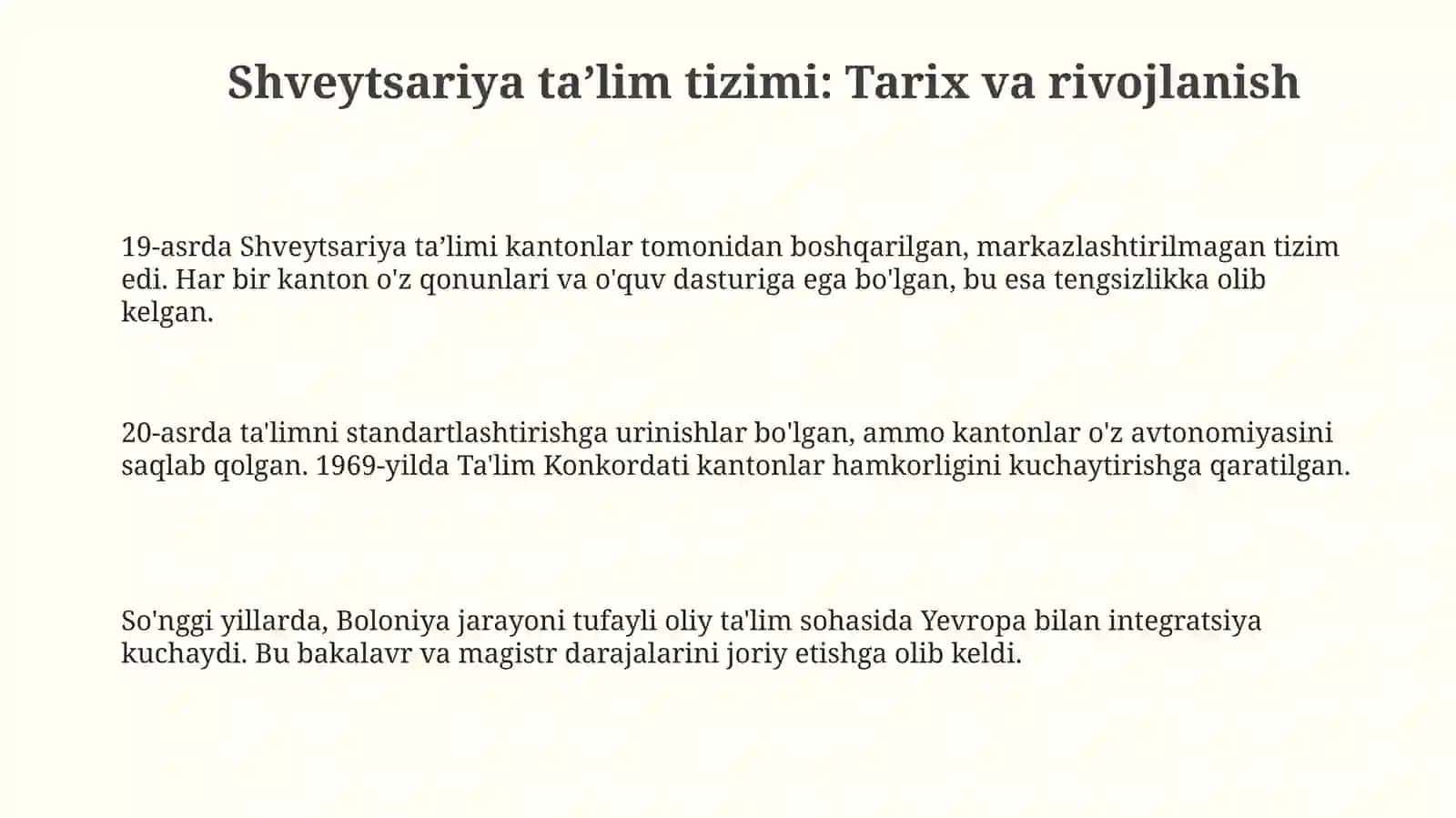 shvetsariya ta'lim tizimi 3