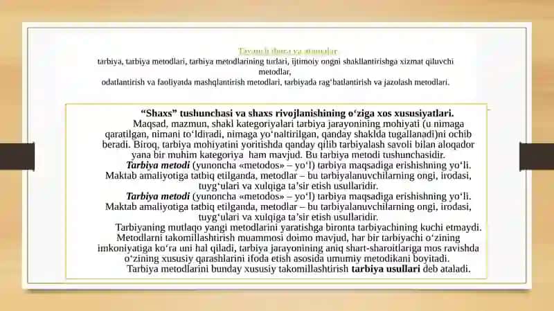 Shaxs rivojlanishi omillari 3
